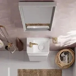 hansgrohe Xelu Q Handwaschbecken 61085450 360x250mm, Ablage links, mit Hahnloch, ohne