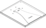 hansgrohe Auslaufplatte Axor Massaud 3-Loch 98700000 Waschtischarmatur Wand chrom