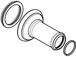 hansgrohe Auslaufsockel Axor Montreux 3-Loch 98576820 Waschtischarmatur Wandm.