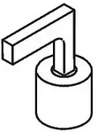 hansgrohe Hebelgriff f.4-Loch Waschtischarmatur 39294000 Axor Citterio...