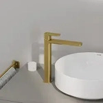 Kludi RENON Waschsch&uuml;sselarmatur 42298N075 ohne Ablaufgarnitur, Brushed Gold