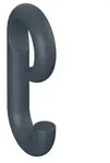 Hewi 477 Haken 477.30B02092 105x50mm, zum Aufschieben, matt, anthrazitgrau