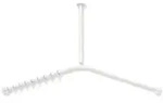 Hewi System 900 Vorhangstange 900.34.10160DX 887 x 887 mm, 18 Vorhangringe,...