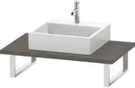 Duravit L-Cube Konsole LC106C09090 St&auml;rke 3 cm, flannel grey seidenmatt, f&uuml;r