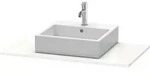 Duravit XSquare Konsole XS060E02222 100x55cm, mit 1 Ausschnitt, wei&szlig; hochglanz