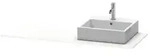 Duravit XSquare Konsole XS060GR1818 140x55cm, mit 1 Ausschnitt, rechts, wei&szlig;...