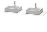 Duravit XSquare Konsole XS063HB3636 160x55cm, mit zwei Ausschnitten, wei&szlig;...
