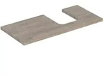 Geberit One Waschtisch-Platte 505314006 105 x 3 x 47 cm, Nussbaum...