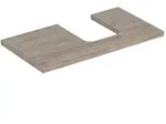 Geberit One Waschtisch-Platte 505313006 90 x 3 x 47 cm, Nussbaum hickory/Melamin
