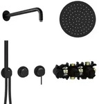 Herzbach MODUL7 Armatur-Set H-RB250 70.702712.1.12 Wandarm Regenbrause 250mm...