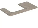 Geberit One Waschtisch-Platte 505303006 90 x 3 x 47 cm, Nussbaum hickory/Melamin