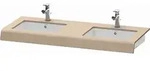 Duravit DuraStyle Waschtisch-Konsole DS829C07575 55x80x10cm, 2 Ausschnitte,...