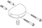 hansgrohe Halter Axor f&uuml;r Glasablage chrom 40255000