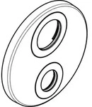 hansgrohe Rosette d:150 mm Ecostat S 1 92389000 Verbraucher chrom