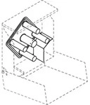 Hewi System 900 Umr&uuml;st-Karussell 900.21.E01 von Gro&szlig;rollenhalter auf 4-fach
