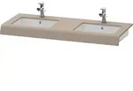 Duravit DuraStyle Waschtisch-Konsole DS829C04343 55x80x10cm, 2 Ausschnitte,...