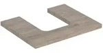 Geberit One Waschtisch-Platte 505271006 60 x 3 x 47 cm, Nussbaum hickory/Melamin
