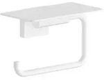 hansgrohe AddStoris S Toilettenpapierhalter 41789700 mit Ablage, matt wei&szlig;