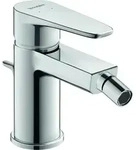 Duravit B.1 Bidetarmatur B12400001010 chrom, mit Ablaufgarnitur, Ausladung 127mm