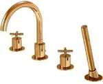 Steinberg Serie 250 Wannen-4-Loch-Armatur 2502400RG Ausladung 192mm, mit Umsteller,