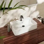 hansgrohe Xuniva Aufsatzwaschtisch 61082450 600x450mm, mit Hahnloch/&Uuml;berlauf,