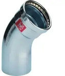 Viega Prestabo Bogen 597719 108 mm, 45Grad, Stahl unlegiert, SC-Contur,...