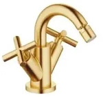 Dornbracht Tara. Zweigriff-Armatur 24510892-28 f&uuml;r Bidet, mit Ablaufgarnitur,