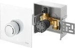Oventrop Unibox R&uuml;cklauftemperaturregelung 1022750 Echtglas wei&szlig;, mit Ventil...