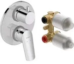 Duravit No. 1 Fertigmontageset N15210008010 Wannenarmatur, 2 Verbraucher, chrom