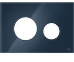 TECE TECEloop WC-Blende 9240615 Glas abendblau, f&uuml;r WC-Bet&auml;tigungsplatte