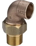 Viega Winkelverschraubung 110017 18 mm x R 1/2, Rotguss, konisch dichtend, winklig
