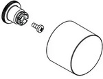 hansgrohe Griff Axor Massaud Absperrventil 18096000 chrom