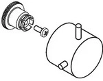 hansgrohe Griff Axor Starck Unterputzventil 10991000 chrom