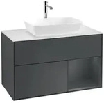 Villeroy und Boch Finion Waschtischunterschrank F781HGHG 100cm, Abdeckplatte...