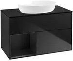Villeroy und Boch Finion Waschtischunterschrank FA12PDPD 100cm, Abdeckplatte...