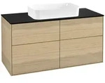 Villeroy und Boch Finion Waschtischunterschrank F67200PC 120x60,3x50,1cm, Glass...