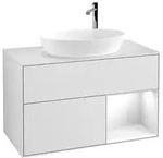 Villeroy und Boch Finion Waschtischunterschrank F901GFMT 100cm, Abdeckplatte...