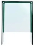 LAUFEN Kartell Hocker H3893300920001 330 x 280 x 465 mm, smaragdgr&uuml;n