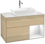 Villeroy und Boch Finion Waschtischunterschrank F781GFPC 100cm, Abdeckplatte...