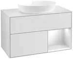Villeroy und Boch Finion Waschtischunterschrank FA21MTMT 100cm, Abdeckplatte...