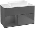 Villeroy und Boch Finion Waschtischunterschrank F651GKGK 100x60,3x50,1cm, Regal...