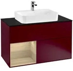 Villeroy und Boch Finion Waschtischunterschrank F362PCHB 100cm, Abdeckplatte...