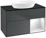 Villeroy und Boch Finion Waschtischunterschrank FA22MTHG 100cm, Abdeckplatte...