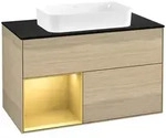 Villeroy und Boch Finion Waschtischunterschrank F652HFPC 100x60,3x50,1cm, Regal...