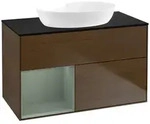 Villeroy und Boch Finion Waschtischunterschrank FA12GMGN 100cm, Abdeckplatte...
