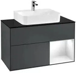Villeroy und Boch Finion Waschtischunterschrank F122GFHG 100cm, Abdeckplatte...