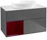 Villeroy und Boch Finion Waschtischunterschrank FA11HBGK 100cm, Abdeckplatte...