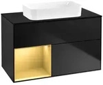 Villeroy und Boch Finion Waschtischunterschrank F652HFPD 100x60,3x50,1cm, Regal...