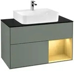 Villeroy und Boch Finion Waschtischunterschrank F122HFGM 100cm, Abdeckplatte...