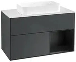 Villeroy und Boch Finion Waschtischunterschrank F661PDHG 100x60,3x50,1cm, Regal